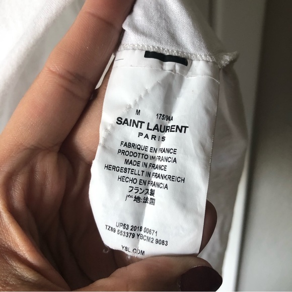 2018 Saint Laurent Playing Cards T-Shirt sz. M - Picture 7 of 10